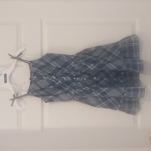 Lovely Summer Polo Ralph Lauren Big Girls Plaid Cotton Madras Dress NWT Size 8